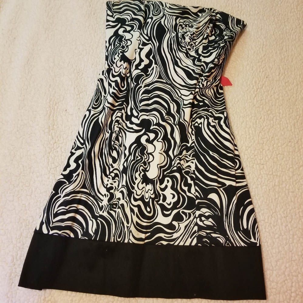 Zebra like print dress
